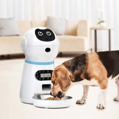 China Support One Cat Dog Electric Food Dispenser 4 Meals Sustainable Automatic Pet Feeder Time Adjustable DropShipping for sale