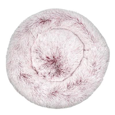 China China Newest Viable High Quality Modern Luxury Pet Beds Cat Dog Pet Bed Gray Donut 80cm Round for sale