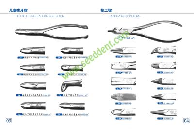 China Tooth Forceps for Children / Laboratory Pliers for sale