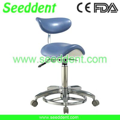 China Deluxe Foot Controlled Saddle Doctor Chair / Dental Stool for sale