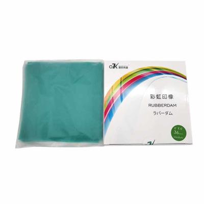 China Cheap Wholesale Disposable Dental Products Dental Consumables Rubber Dam blue/green Color for sale