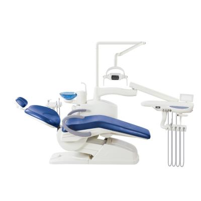 China Dental equipment manufacturer factory dental chair medical dental unit set king size with top mounted tray en venta