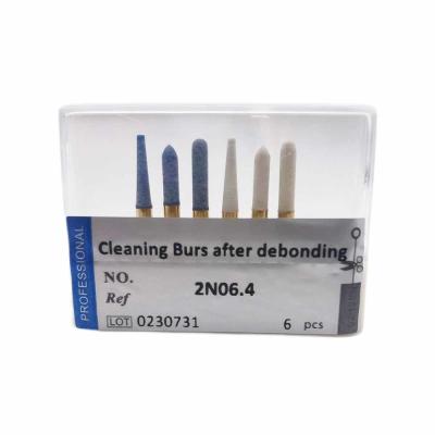 China Dental High quality Cleaning burs after debonding Dental Diamond Burs kit Dental Lab instrument tools 6pcs/kit en venta