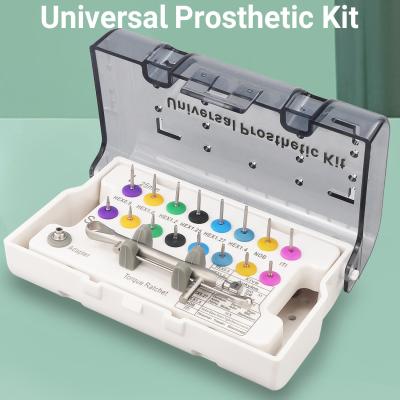 China H Type Machine Use Dental Implant Screw Drivers Torque Wrench Kit Universal Prosthetic Kit 16pcs en venta