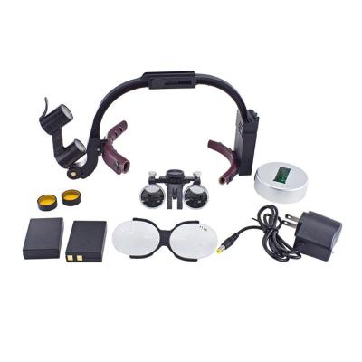 China Dental Adjustable Surgical Headband Loupes with LED Medical Magnifier 2.5X/3.5X en venta