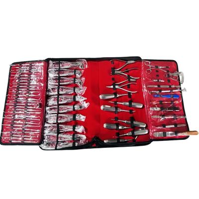 China Oral Dental Surgery Tooth Extraction Instruments Dental Medical Products Hand Surgery Instruments Set Kit 60pcs/set en venta