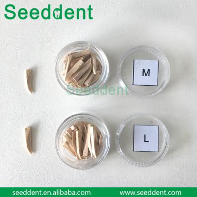 China Dental Disposable Material Fixing / Dental Wooden Wedges for sale