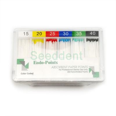 China Dental Endo Absorbent Paper Points 02 Taper 200 Point SE-G002 for sale