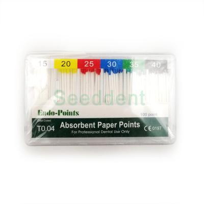 China Dental Endo Absorbent Paper Points 04 Taper 100 Point SE-G005 for sale