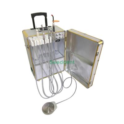 China Golden Portable Dental Unit with Air Compressor & Saliva Ejector / Dental Equipment SE-Q040 for sale