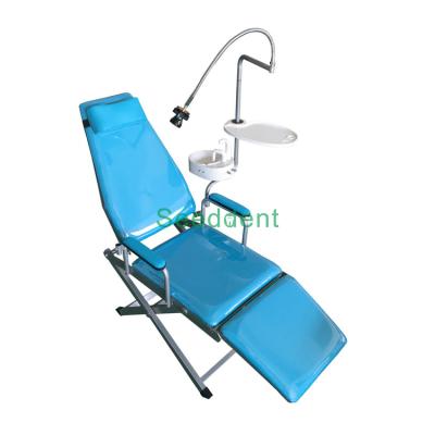 China Dental Standard Type Folding Chair with Luxury Plastic Spitton / Portable Dental Unit SE-Q034 for sale