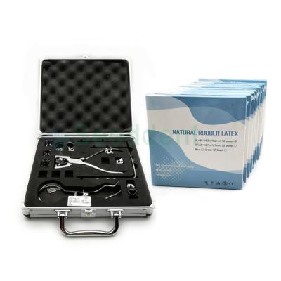 China Dental Instrument Rubber Dam Puncher Kit with Rubber Latex / Latex Dental Dam 092-9111+SE-F096B for sale