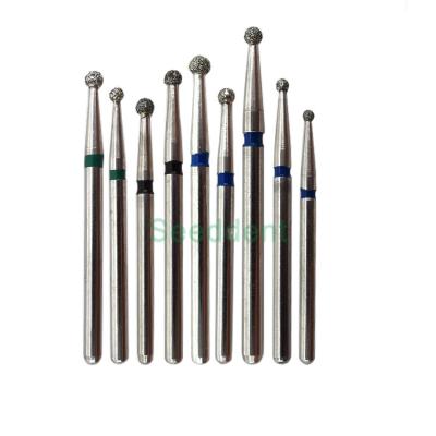 Китай Dental Diamond Bur Kit Round Ball Shape Assorted in FG / RA SE-BR1901-BR1902-BR1903 продается