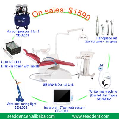 China Good Price Mobile Instrument Tray Dental Unit Set / Dental Chair M048 for sale