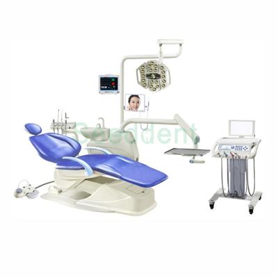 China LED Implant Surgery Light Mobile Instrument Tray Dental Chair Set / Luxurious Implant Dental Unit Set M045 for sale