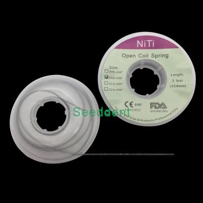 China Orthodontic NITI Open Spring in spool / NITI Open Coil Spring for sale