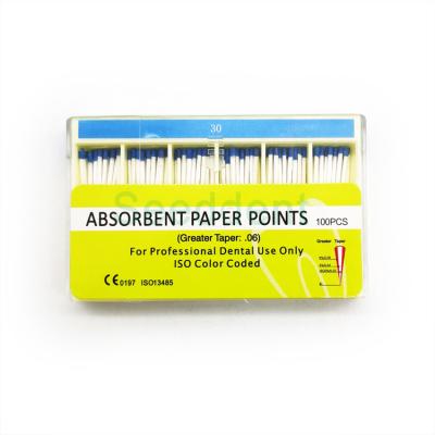 Китай Dental PP 02 04 06 taper Absorbent Paper Point продается