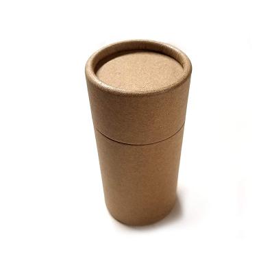 China Recycled Packaging Paper Cylinder Custom Cardboard Biodegradable Materials Round Paper Tube Cosmetic Box With Lid for sale