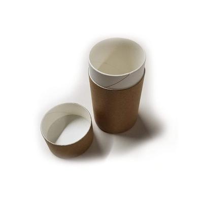 China Recycled Packaging Paper Cylinder Custom Cardboard Biodegradable Materials Round Paper Tube Cosmetic Box With Lid for sale