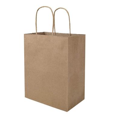 China Recyclable Luxury Custom Size Package Paper Handle Paper Bag Kraft Paper Shopping Bag for sale