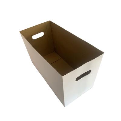 China Recyclable Corrugated Box Mail Box Move Packing With Convenient Handle Carry Cardboard Makers for sale