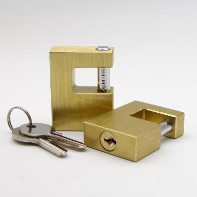 China Cheap Security High Security 70mm Padlock Luggage Door Lock Rectangular Brass Padlock High Quality for sale