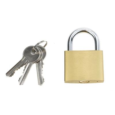 China Customized High Security 40mm Middle Padlock Brass Anti-Cut Rustproof Tri Circle Waterproof Customized Padlock for sale