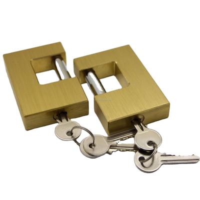 China High security good quality cheap anti theft anti cut waterproof rectangular 70mm brass padlock for sale