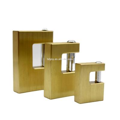 China Cheap Solid Brass Rectangular Padlock High Security 80mm Anti Big Cut Door Locks Waterproof for sale