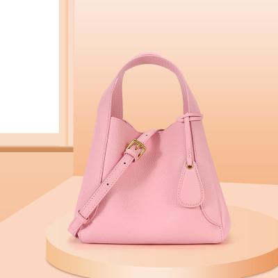 China Fashion Wholesale custom 2022 new arrivals women's pink tote bag handbags high quality genuine leather handbags luxury for sale