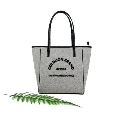 China Other Wholesale Custom Luxury Large Capacity Handbags For Women Ladies Canvas High Quality Casual Tote Bags for sale