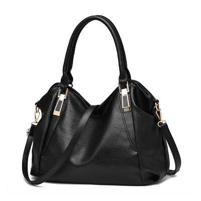 China 2021 Lady Designer Women Tote Bag Female PU Leather Tote Bag Female Black Leather Tote Handbags for sale