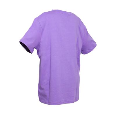 China 2022 Newest Design Vintage Summer Anti-Wrinkle Short T Shirt Light Purple High Quality Casual Blank T-shirts Unisex T-shirt for sale