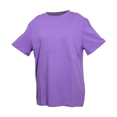 China Newest Design Anti-Wrinkle 2022 Summer Newest Design Casual Men's T-shirts Logo High Quality Light Purple Cotton 100% Thin Short T-shirt for sale