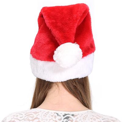 China High Quality Customized Logo Adult Christmas Hats Christmas Decoration Santa Wear Winter Hats For Christmas for sale