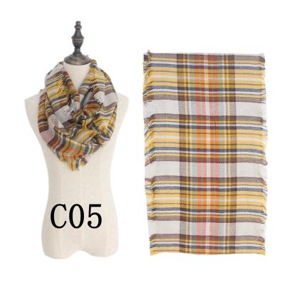 China Autumn Winter Colorful Thick Unisex Warm Winter Style Neck Wrap Imitation Cashmere Korean Scarf for sale