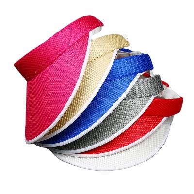 China 2021 Character New Custom Logo Advertising Covers Visor Grid Solid Color Direct Visor Hat For Men And Women for sale