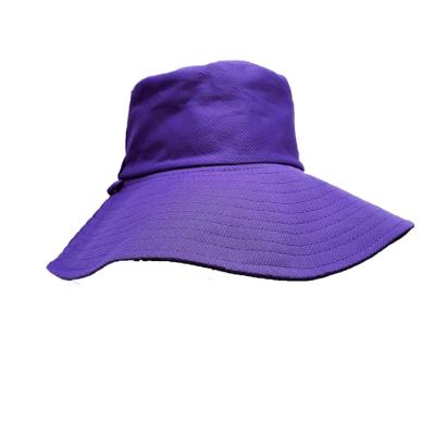 China Customized Logo Unisex Embroidery Fisherman Washed Striped Red UV Bucket Hat Sun Fishing Hat for sale