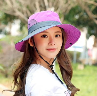 China Wholesale Barred Sport Fishing Mesh Wide Brim Bucket Hat 2021 New Fashion Summer Bucket Hats for sale