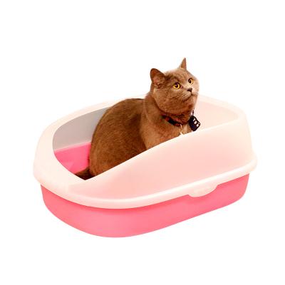 China Automatic Self-Cleaning Pet Partially Enclosed Cat Litter Box Viable Clean Products Wholesale Cat Litter Box for sale