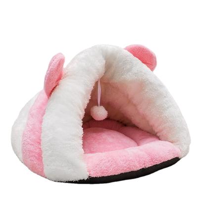 China Wholesale Breathable Pet Beds Novelty Sleep Dog Beds Cat Dog Sofa Bed Cheap Rabbit Ears Pet Beds for sale