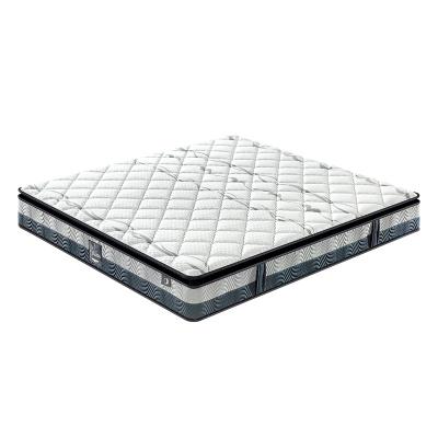 China Home Hotel Furniture 12 Layer 27cm Queen Size Bonnell Spring Bed Density Foam Mattress Hypoallergenic for sale