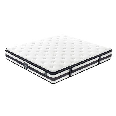 China Middle East Hypoallergenic 25cm 11 Layer Hotel King Bonnell Spring Euro Top Foam Bed Home Mattress for sale