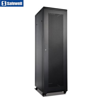 China Different Numbers Compartment As Customized 19 Inch Rack Cabinet 42u 800*1000mm Data Center Server Rack With Mesh Door for sale