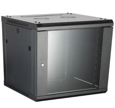 China SPCC Quality Cold Rolled Steel Rack 6U Wall Mount Network Server Data Cabinet Computer Rack With Glass Door for sale