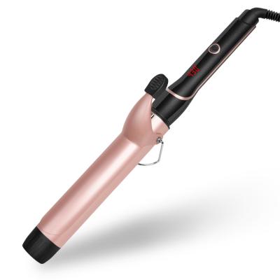 China Best Curling Iron For Loose Waves Dual Tension 1 1/2 Inch Long Ceramic Tourmaline Barrel Hair Curling Iron For Big Loose Curls for sale