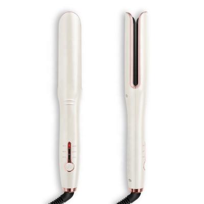 China LCD Temperature Display Professional 2 in 1 Multifunctional Cordless Hair Straightener Ceramic Hair Curler for sale