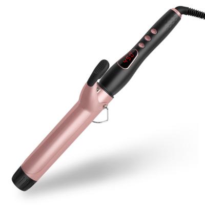 China 9mm 38mm Big Curling Iron Barrel Curling Iron Hair Styler Curler with Big Wave Curls for sale