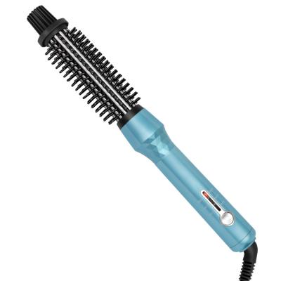 China HOT Selling 3-sec Automatic Lock Electric Hair Ceramic Coating Brush Professional Curling Iron Hair Curler Comb Salon Products Brush Styling Tools for sale