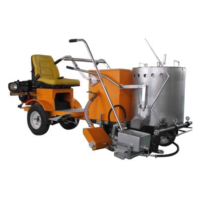 China Automatic Type Thermoplastic Airless Spray Hot Line Type Marking Melt Paint Road Seat Driving Machine for sale